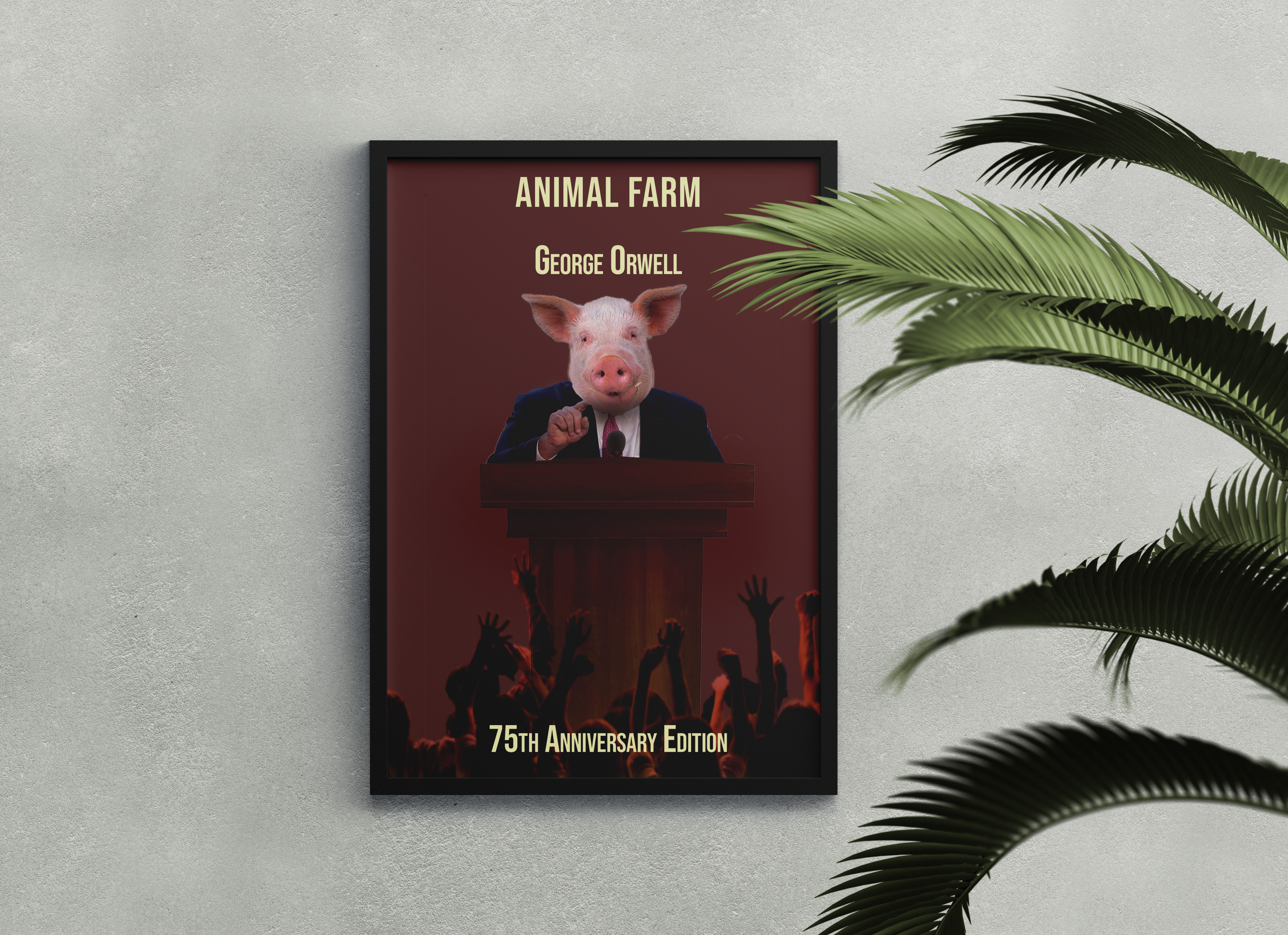 Animal Farm anniversary poster mockup